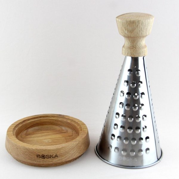 Table cheese grater with oak wood handle, Oslo