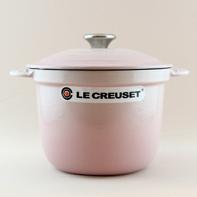 Le Creuset Cast Iron Cocotte Rice Pot Every 20cm 2.8L Shell Pink Casserole