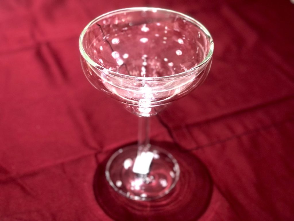 PM Borosilicate Double Wall Martini Glass 250ml/ Margarita Glass ...