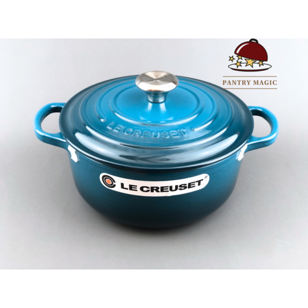 Le Creuset Cast Iron Casserole Round Deep Teal