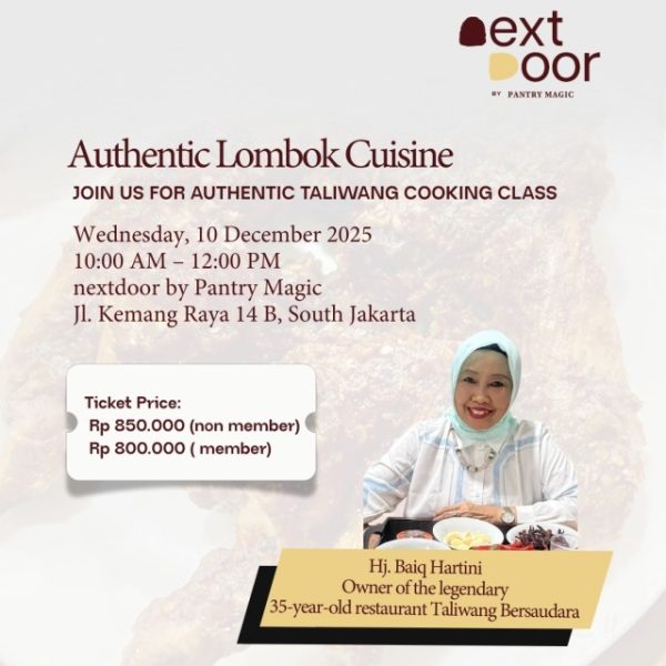 Authentic Lombok Cuisine - Owner of Taliwang Bersaudara, the legendary 35-year-old restaurant